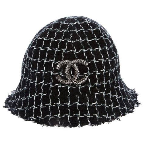 chanel chapeaux|Chanel hats black and silver.